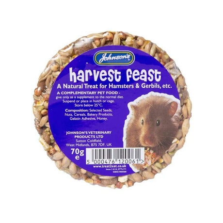 Johnsons Small Pet Harvest Feast Ring 70g - Mill Race Garden Centre