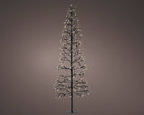 1.8m Black Solar Warm White LED Twinkle Tree by Lumineo