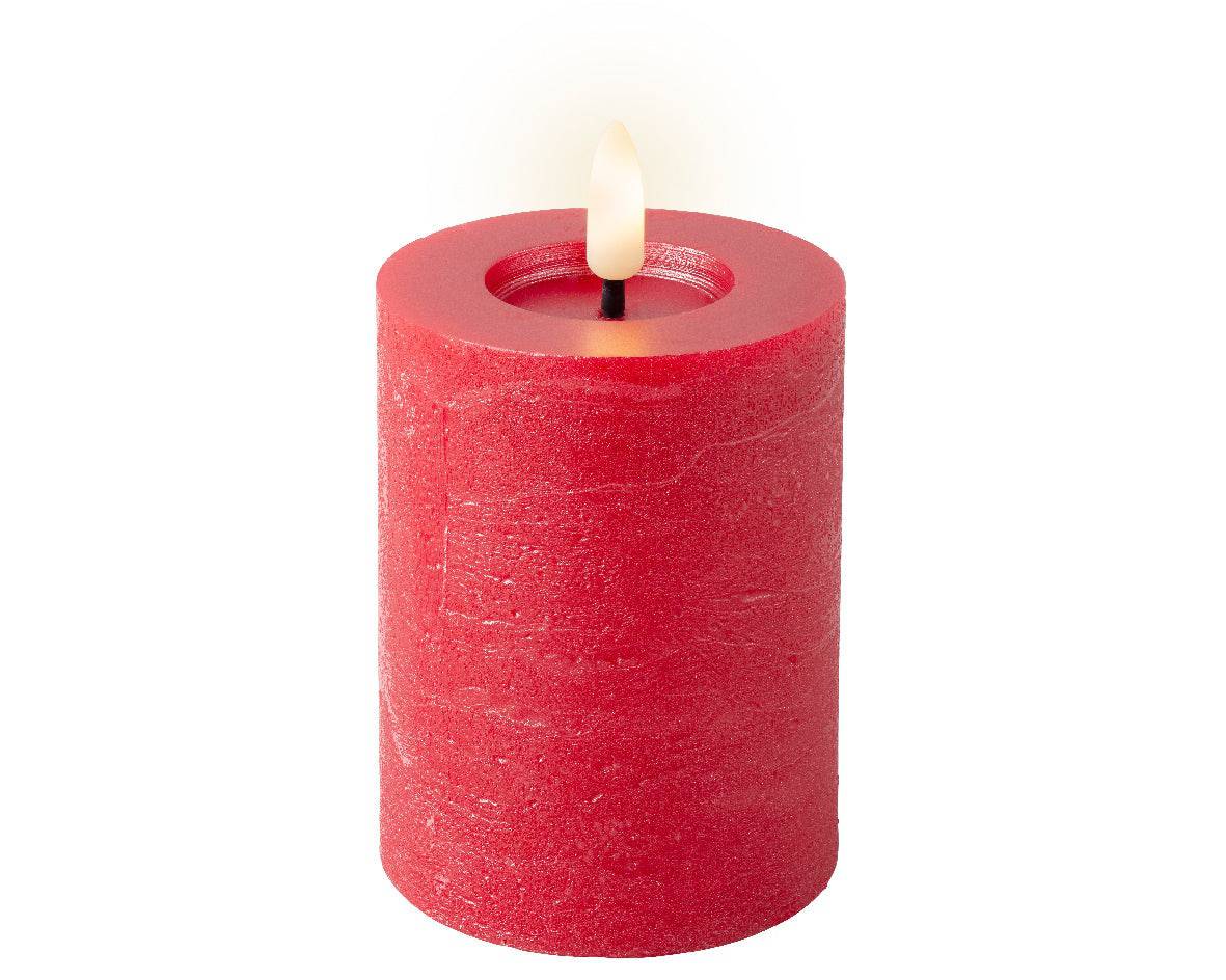 11cm LED Red Wick Candle by Lumineo