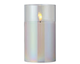 17.5cm LED Glass Wick Candle with Flame Effect by Lumineo