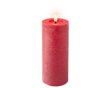 19cm LED Red Wick Candle by Lumineo