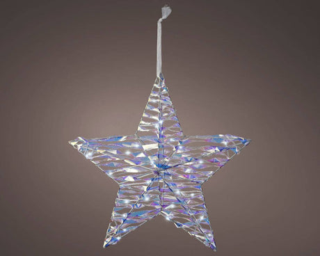 28cm Micro LED Star Decoration Light by Lumineo - Mill Race Garden Centre