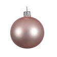 6pk Blush Pink Glass Baubles 6cm by Kaemingk - Mill Race Garden Centre