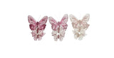 Butterfly on Clip Glitter/Pearls 3pk ass - Mill Race Garden Centre