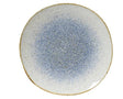 Dinner Plate 27cm Stoneware Round Reactive Glaze Blue - Mill Race Garden Centre