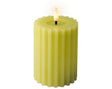 Led Wick Candle 12.3cm Green WW - Mill Race Garden Centre