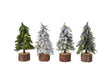 Prelit Battery Operated Mini Tree Assorted by Kaemingk - Mill Race Garden Centre