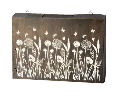 Solar Wall Light Metal Steady 45x31cm - Mill Race Garden Centre