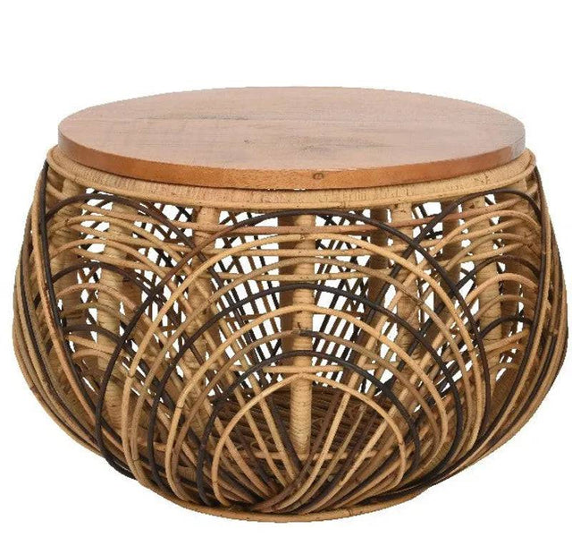 Table Rattan 36cm Indoor - Mill Race Garden Centre