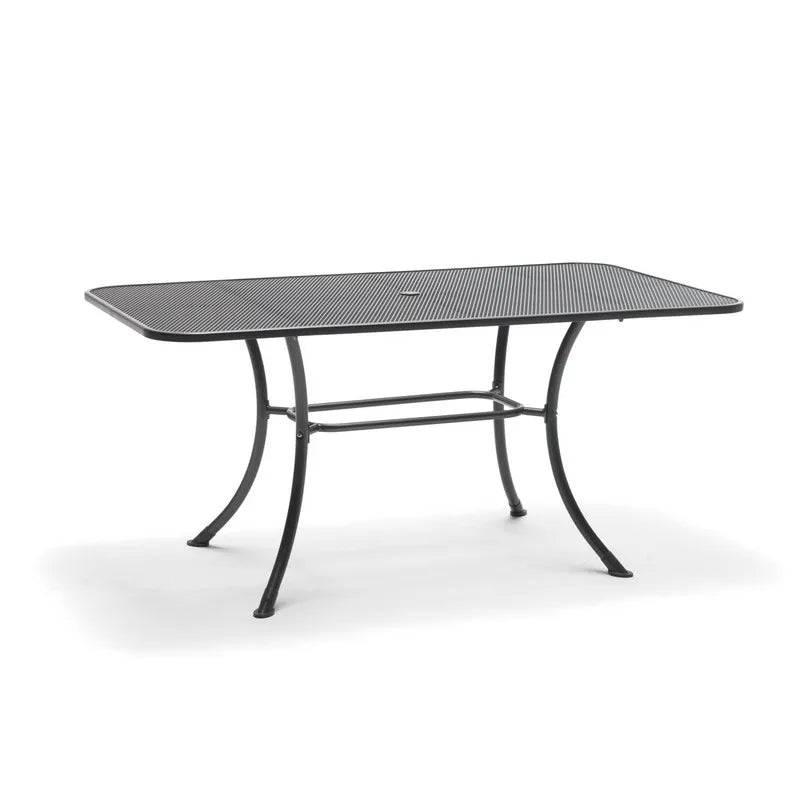 kettler classic outdoor 6 Kettler 6 Seater Mesh Garden Table 160x90cm – Iron Grey