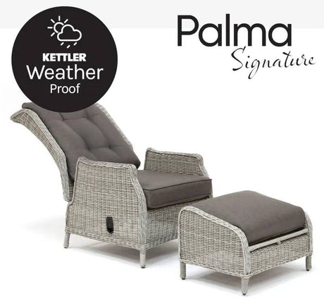 Palma Signature Recliner with Footstool WW - Mill Race Garden Centre