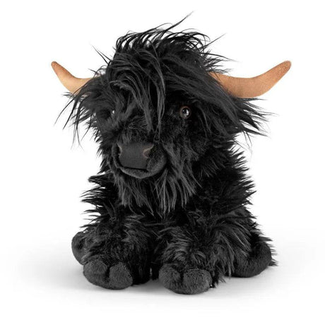 Black Highland Cow w/Sound 30cm - Mill Race Garden Centre