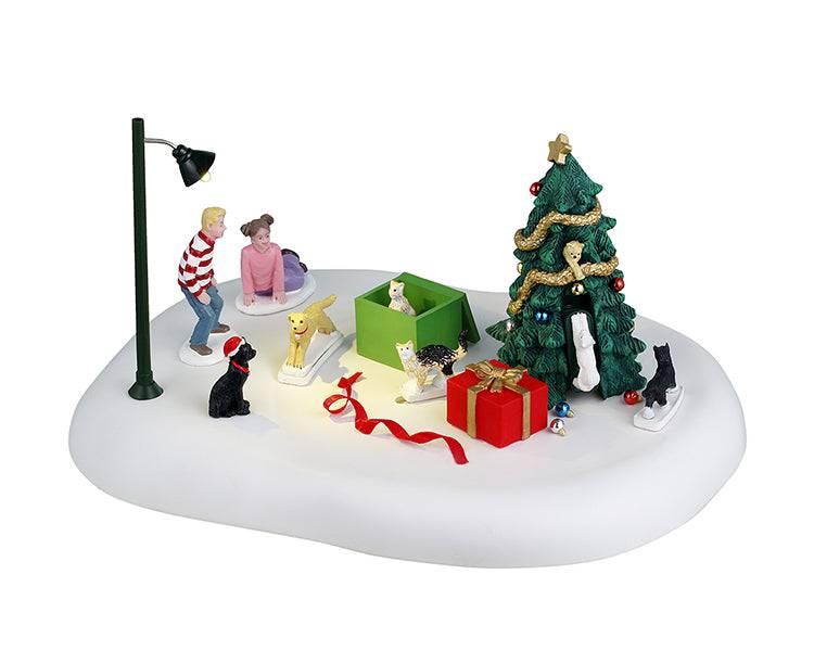 Christmas Cats Lemax Christmas Village Table Accent