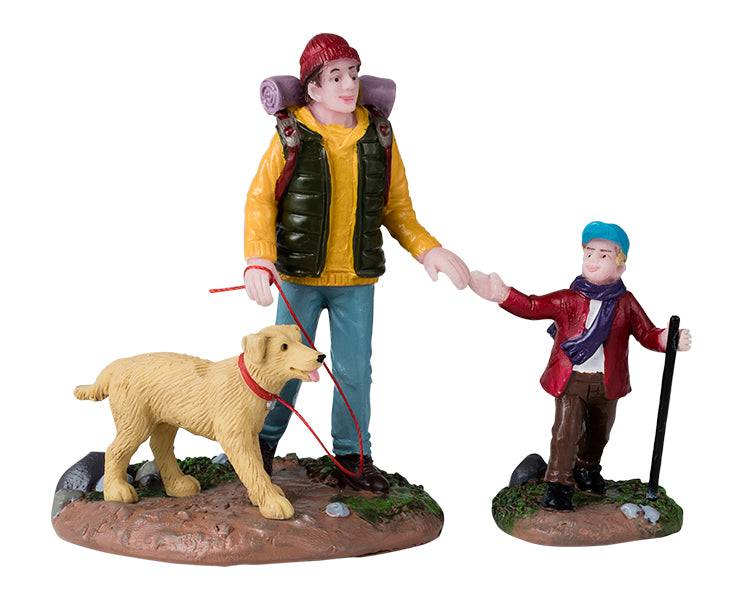 Hiking Buddies Set of 2 Lemax Christmas Village Figurine