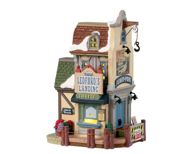 Ledford's Landing Lemax Christmas Village Lighted Building - Mill Race Garden Centre