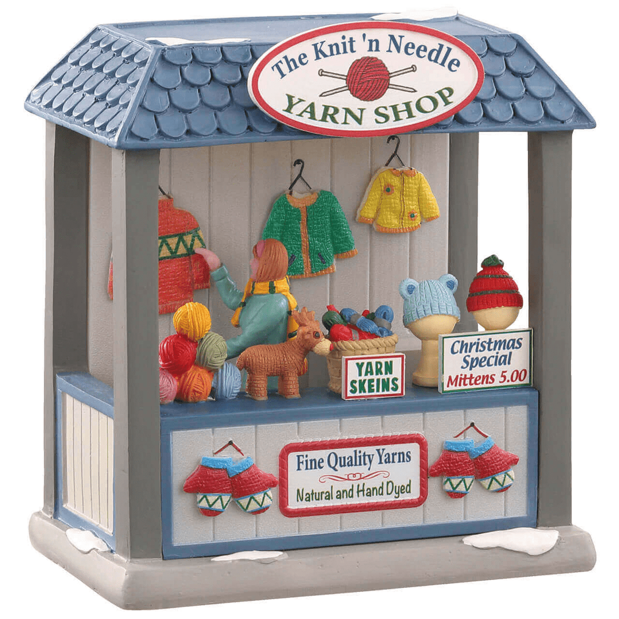 The Knit 'N Needle Yarn Shop Lemax Christmas Village Table Accent