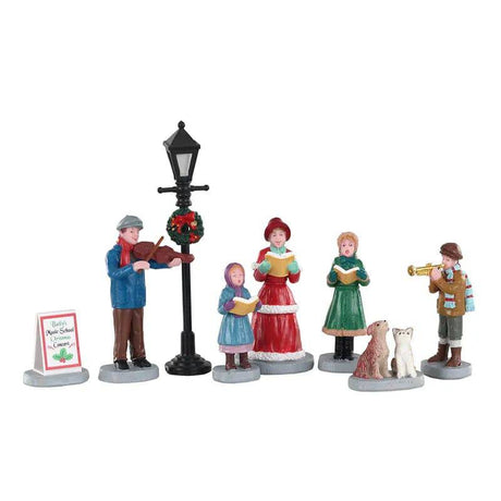 Bailys Music School Carolers Lemax Christmas Village Figurine - Mill Race Garden Centre