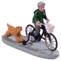 Biking Fun Lemax Christmas Village Figurine - New for 2019. - Mill Race Garden Centre