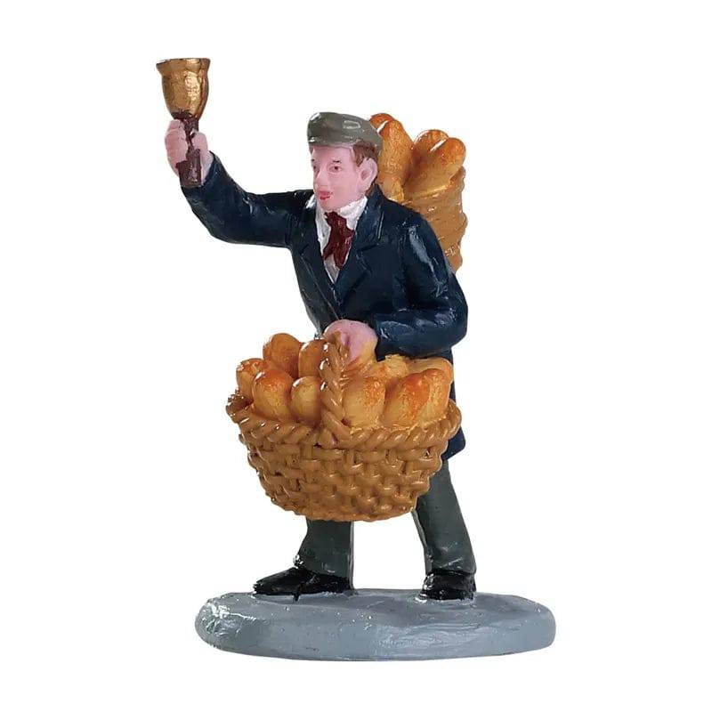 Bread Peddler Lemax Christmas Village Figurine - Mill Race Garden Centre