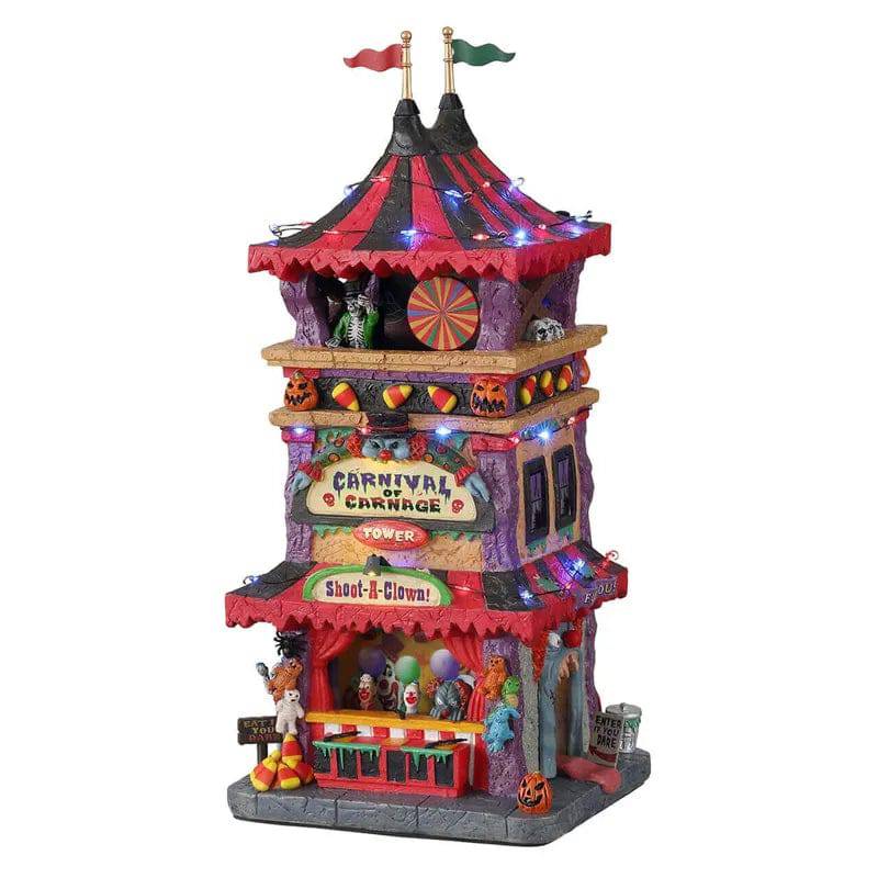 Carnival Of Carnage With 4.5V Adaptor Lemax Spooky Town Lighted Building - Mill Race Garden Centre