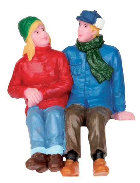 Chatting Together - Lemax Christmas Village Figurine - Mill Race Garden Centre