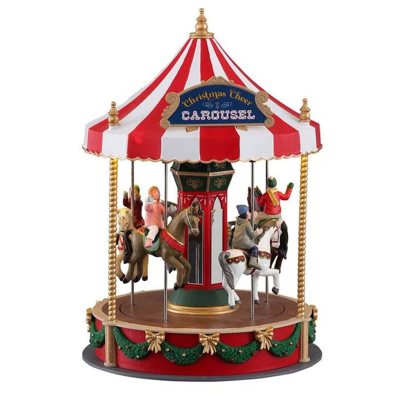 Christmas Cheer Carousel Lemax Christmas Village Sights and Sounds - Mill Race Garden Centre