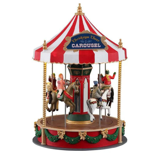 Christmas Cheer Carousel Lemax Christmas Village Sights and Sounds - Mill Race Garden Centre