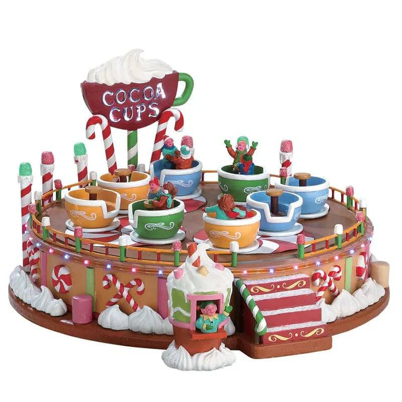 Cocoa Cups with 4.5V Adaptor Lemax Christmas Village Sights and Sounds - Mill Race Garden Centre
