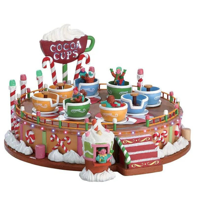 Cocoa Cups with 4.5V Adaptor Lemax Christmas Village Sights and Sounds - Mill Race Garden Centre