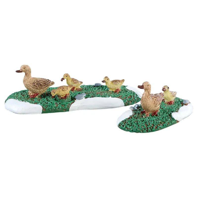 Ducks Set Of 2  Lemax Christmas Village Figurine - Mill Race Garden Centre