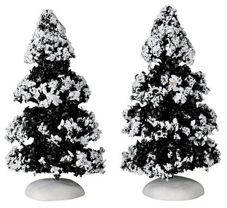 Evergreen Tree Small Set of 2 - Lemax Christmas Village Tree - Mill Race Garden Centre