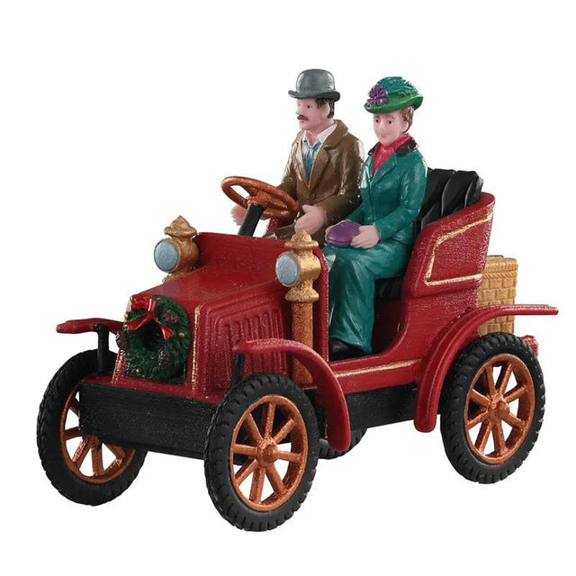 First Car In Town Lemax Christmas Village Table Accent - Mill Race Garden Centre