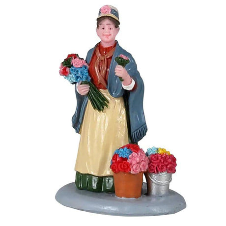 Flower Seller Lemax Christmas Village Figurine - Mill Race Garden Centre