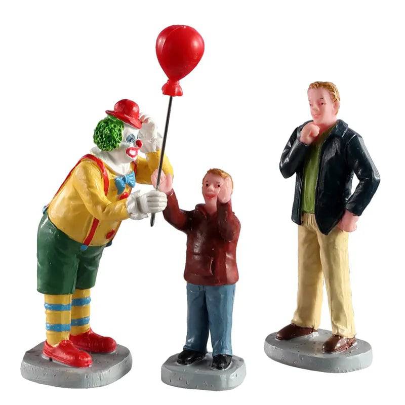Friendly Clown Set of 3 Lemax Christmas Village Figurine - Mill Race Garden Centre