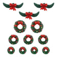 Garland And Wreaths Set Of 12 Lemax Christmas Village Accessory - Mill Race Garden Centre