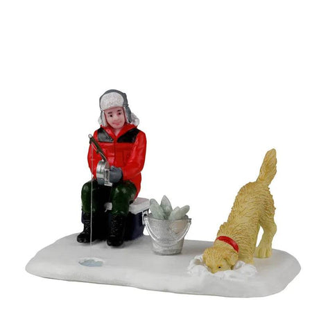 Ice Fishing Buddies Lemax Christmas Village Figurine - Mill Race Garden Centre