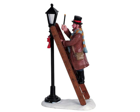 Lamplighter Lemax Christmas Village Figurine - Mill Race Garden Centre