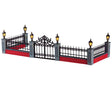 Lit Wrought Iron Fence 5pcs Lemax Christmas Village Accessory - Mill Race Garden Centre