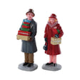 Mailing Frenzy Set Of 2 Lemax Christmas Village Figurine - Mill Race Garden Centre