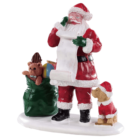 Naughty Or Nice Santa Lemax Christmas Village Figurine - Mill Race Garden Centre