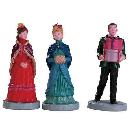 New Holiday Hats Set of 3 Lemax Christmas Village Figurine - Mill Race Garden Centre