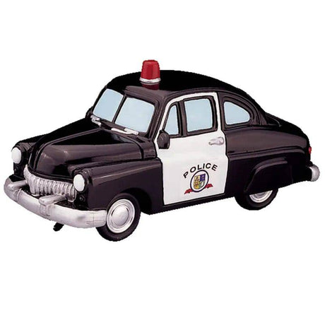 Police Squad Car Lemax Christmas Village Accessory - Mill Race Garden Centre