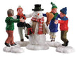 Ring Around The Snowman 3pcs Lemax Christmas Village Figurine - Mill Race Garden Centre