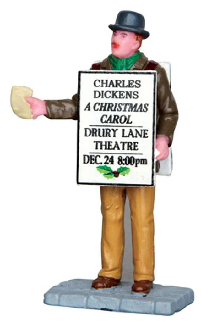 Sandwich BoardmanLemax Christmas Village Figurine - Mill Race Garden Centre