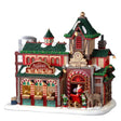 Santa's Reindeer Stables Lemax Christmas Village Illuminated Building - Mill Race Garden Centre