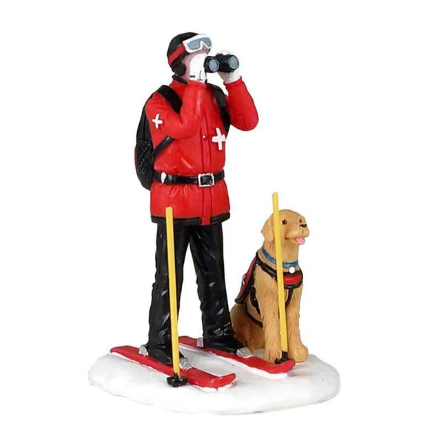 Ski Patrol Lemax Christmas Village Figurine - Mill Race Garden Centre