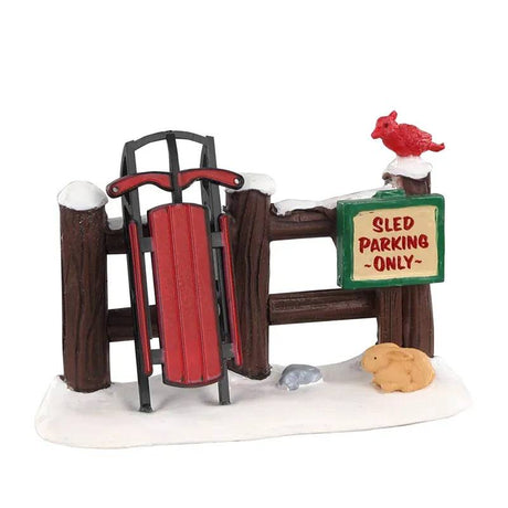 Sled Parking Only Lemax Christmas Village Accessory - Mill Race Garden Centre