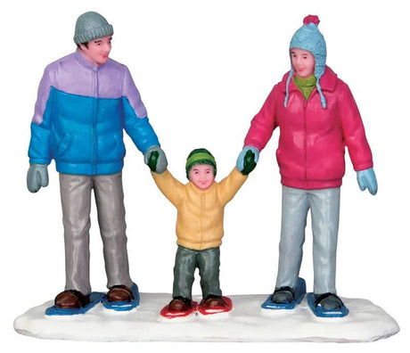 Snowshoe Family Lemax Christmas Village Figurine - Mill Race Garden Centre