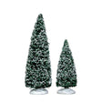 Snowy Juniper Tree Medium  and  Small Lemax Christmas Village Accessory - Mill Race Garden Centre