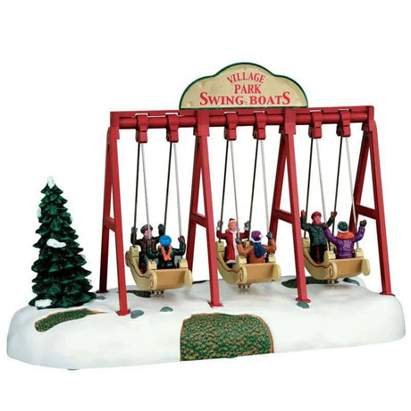 Swing Boats Lemax Christmas Village Table Accent - Mill Race Garden Centre